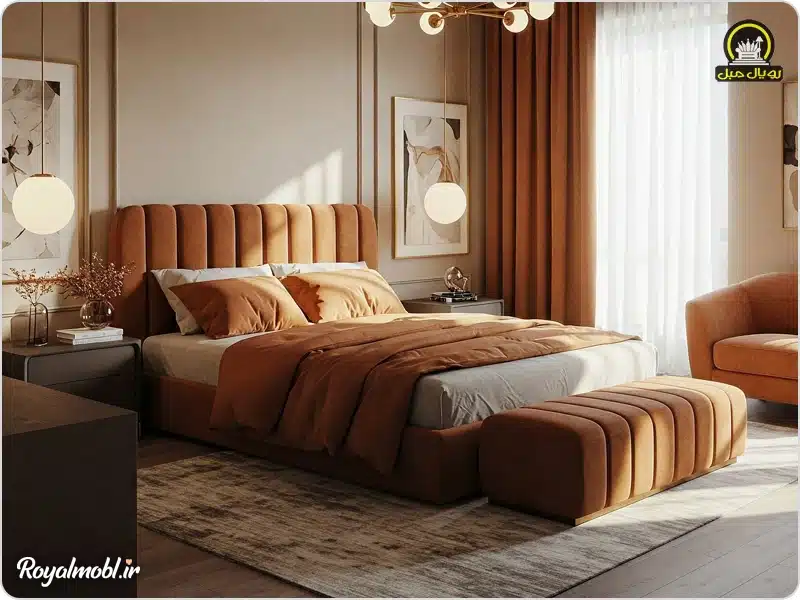 سرویس خواب قهوهای - بهترین رنگ بندی سرویس خوا