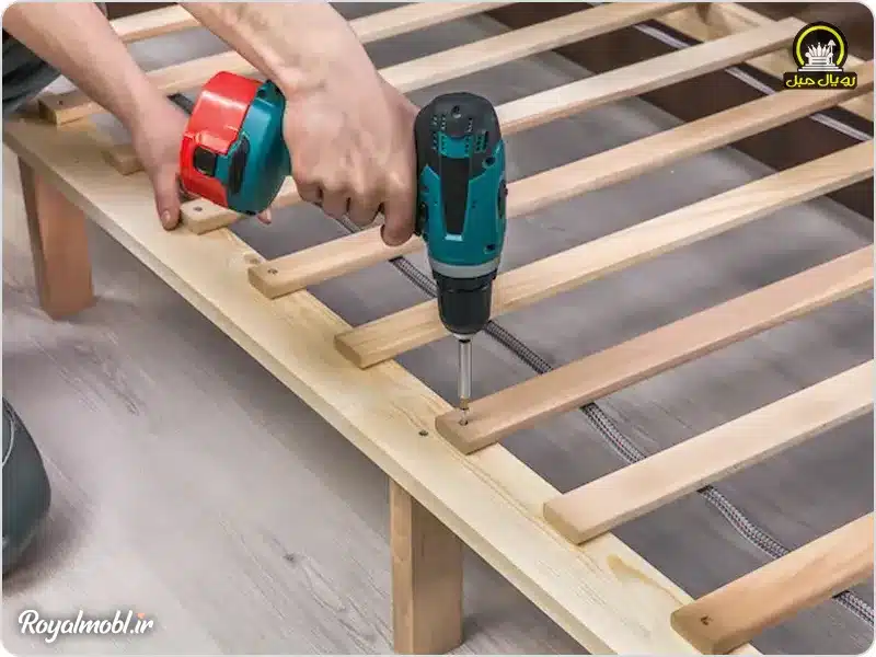 نصب سرویس خواب چوبی در منزل