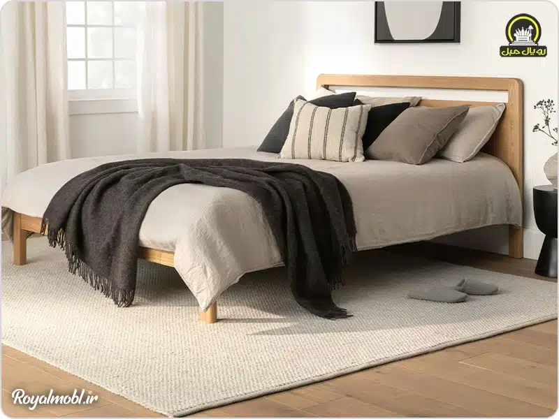 تختخواب چوبی ساده