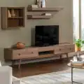 میز تلویزیون صدف قهوه‌ای