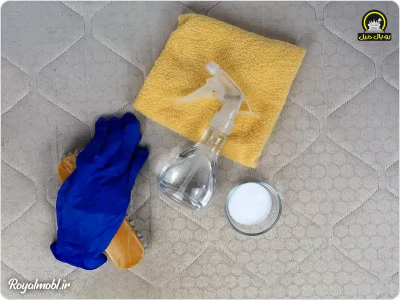ترکیب سرکه و جوش شیرین برای تمیز کردن تشک تختخواب
