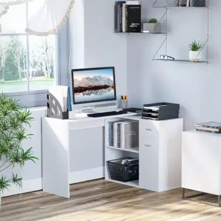 میز تحریر سفید شیک
