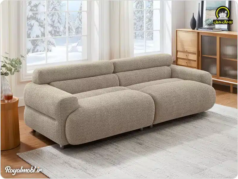 کاناپه کرم رنگ راحتی
