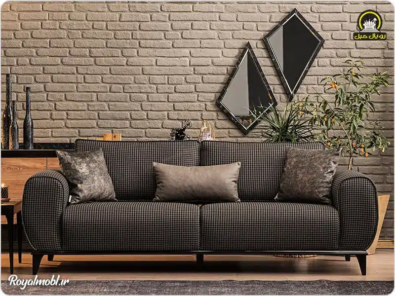 مبل تخت شو طوسی و جدید