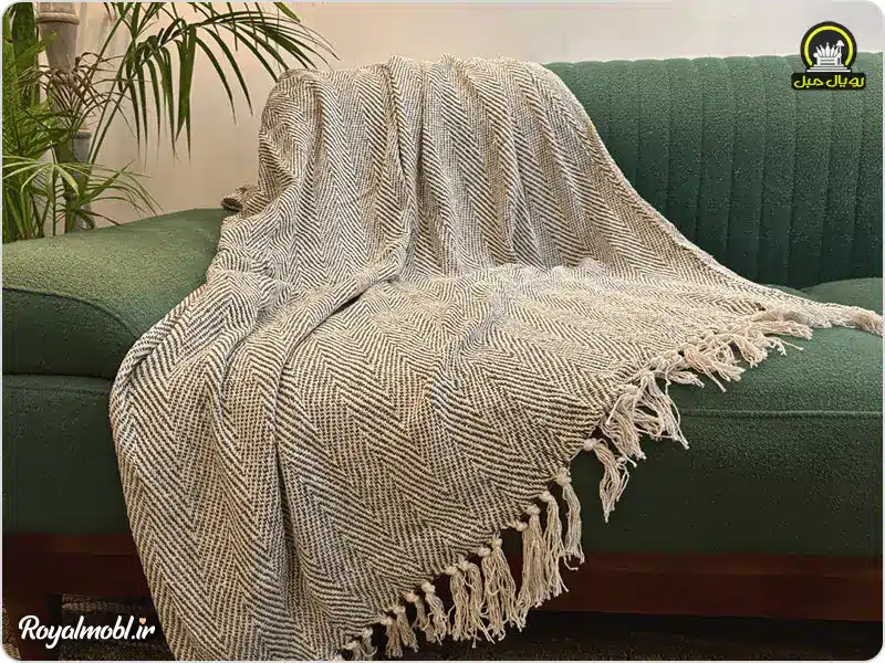 شال مبل بافتنی منزل