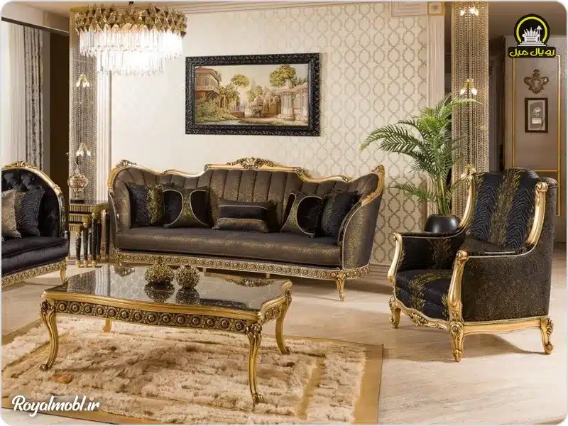 نیم ست مبل کلاسیک ۴ نفره