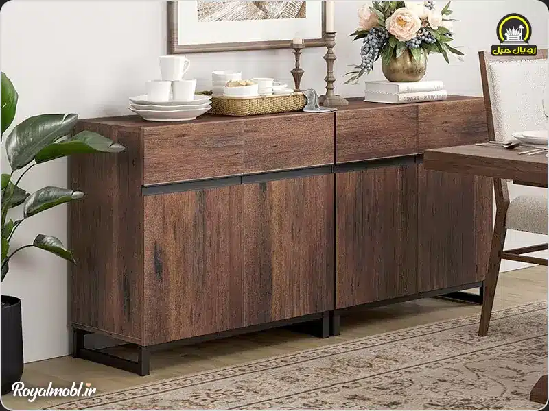 میز کنسول اسپرت جدید فندقی رنگ