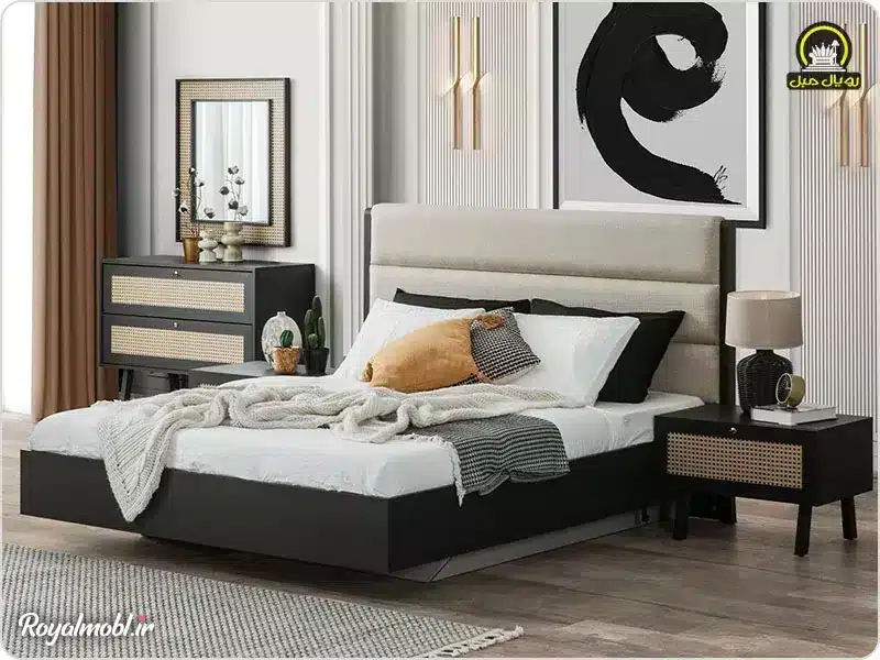 سرویس خواب عروس سفید مشکی