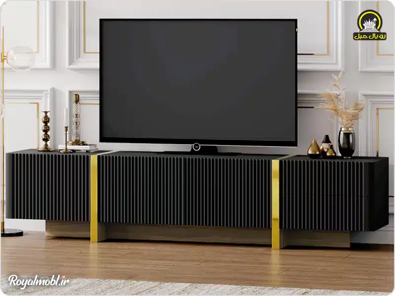 میز تلویزیون ام دی اف مشکی 