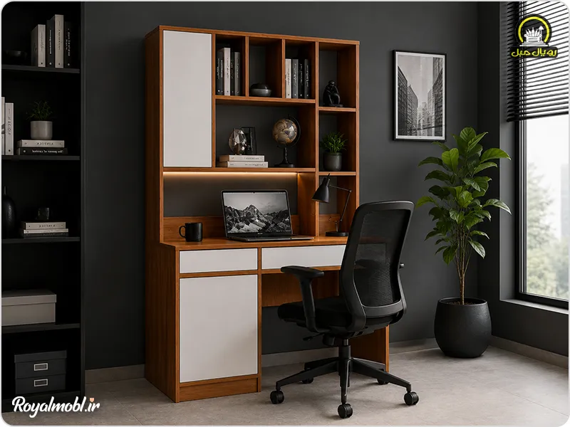 میز تحریر لوکس کتاب خانه دار