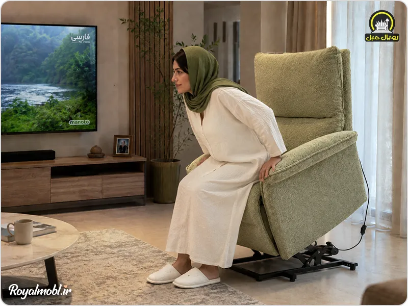 مبل ریلکسی تک نفره مناسب خانمهای باردار