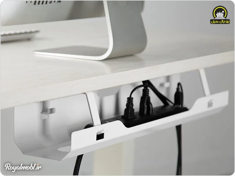 میز تحریر با داکت مخفی کردن کابل