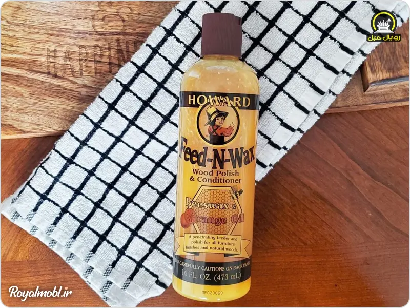 روغن و وکس براق کننده چوب و صفحه میز ناهارخوری