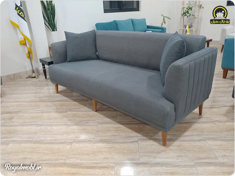 کاناپه طوسی تحویل فوری