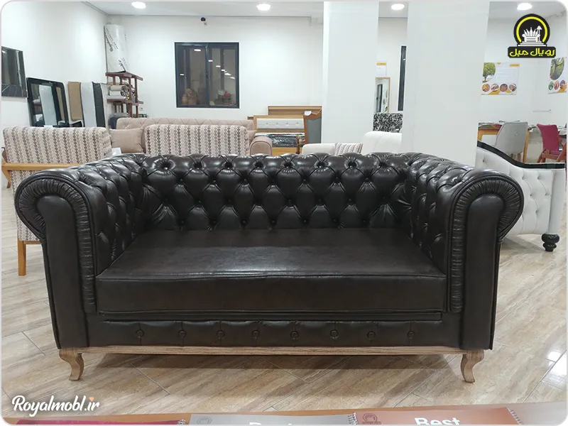مبل دو نفره چستر لمسه دسته