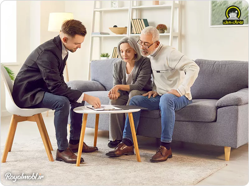 مبلمان و صندلی با جلومبلی
